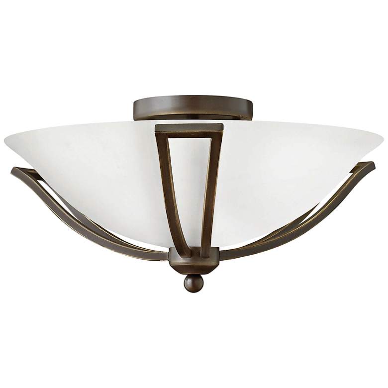 Image 2 Hinkley Bolla 16 3/4" High Olde Bronze Opal Ceiling Light