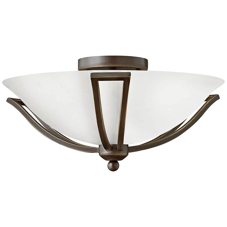 Image 2 Hinkley Bolla 16 3/4 inch High Olde Bronze Opal Ceiling Light