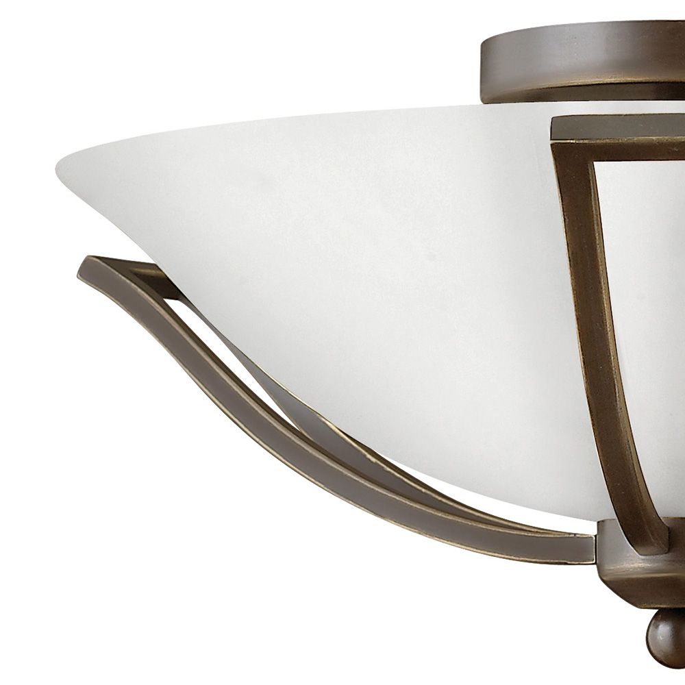 Image 4 Hinkley Bolla 16 3/4" High Olde Bronze Opal Ceiling Light more views