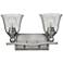 Hinkley Bolla 16" Wide Brushed Nickel 2-Light Bath Light