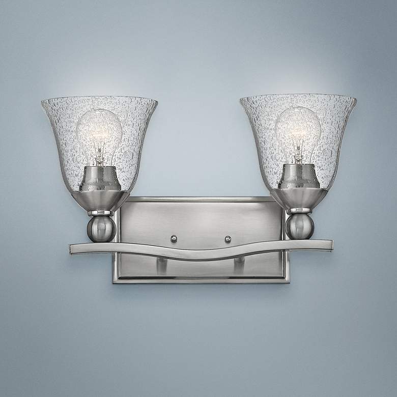 Image 1 Hinkley Bolla 16" Wide Brushed Nickel 2-Light Bath Light