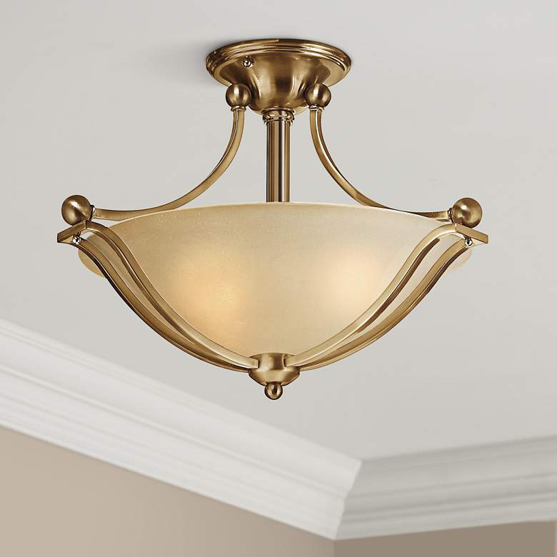 Image 1 Hinkley Bolla 19 1/4 inch Wide Brushed Bronze Ceiling Light