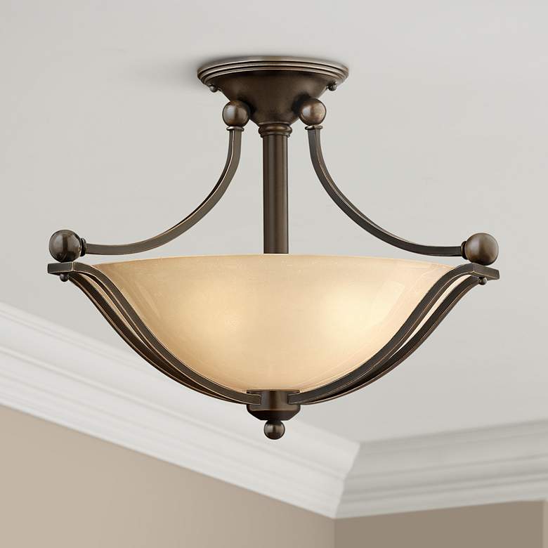 Image 1 Hinkley Bolla 19 1/4 inch Wide Olde Bronze Ceiling Light