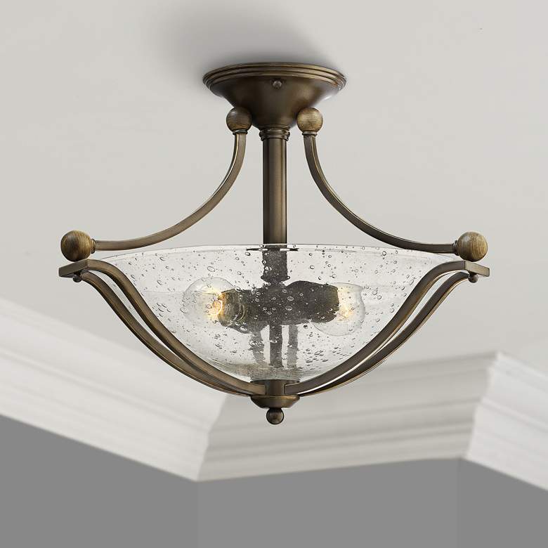 Image 1 Hinkley Bolla 19 1/4" Wide Olde Bronze Ceiling Light