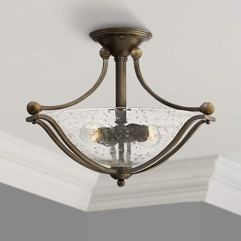 Image 1 Hinkley Bolla 19 1/4 inch Wide Olde Bronze Ceiling Light