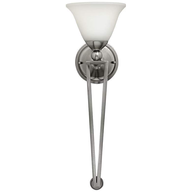 Image 1 Hinkley Bolla 26 inch High Brushed Nickel Wall Sconce