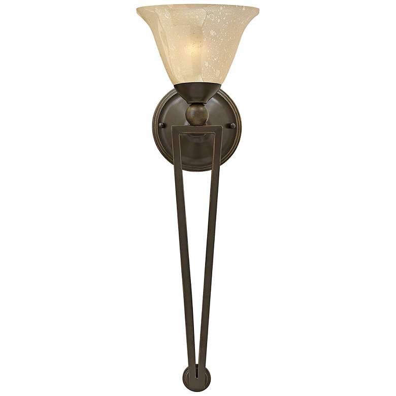 Image 1 Hinkley Bolla 26 inch High Olde Bronze Amber Wall Sconce