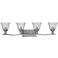Hinkley Bolla 35 3/4" Wide Brushed Nickel 4-Light Bath Light