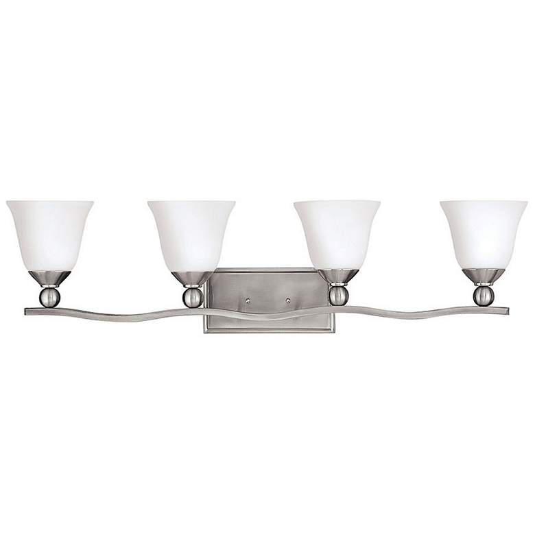 Image 1 Hinkley Bolla 35 3/4" Wide Brushed Nickel Bathroom Light