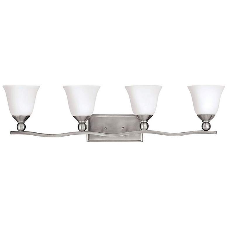 Image 1 Hinkley Bolla 35 3/4 inch Wide Brushed Nickel Bathroom Light