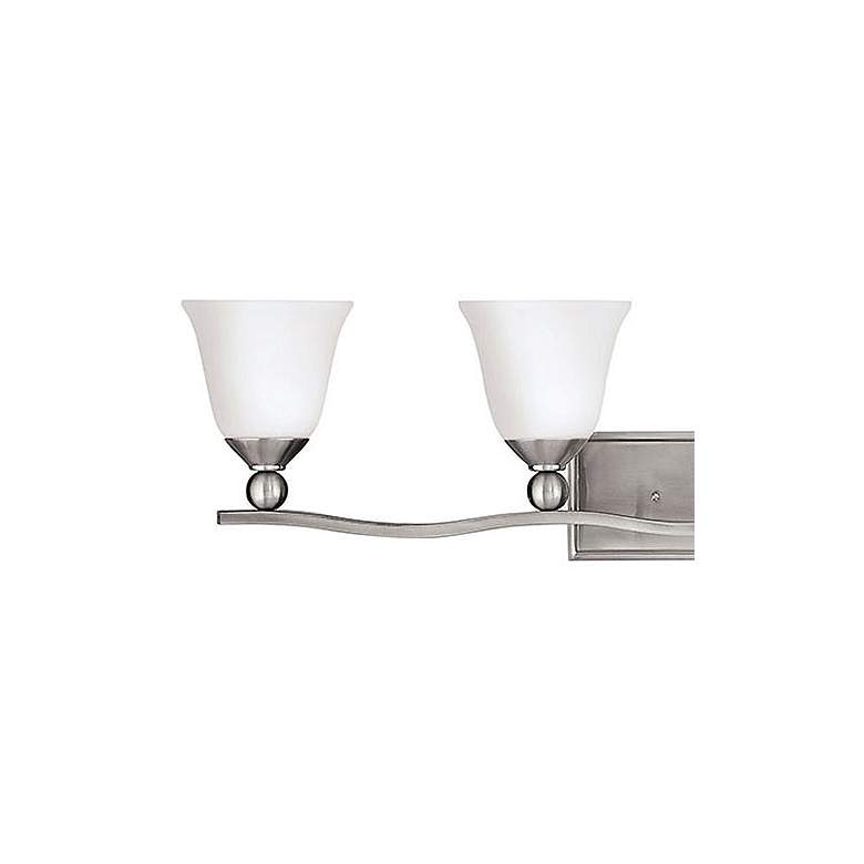 Image 2 Hinkley Bolla 35 3/4" Wide Brushed Nickel Bathroom Light more views