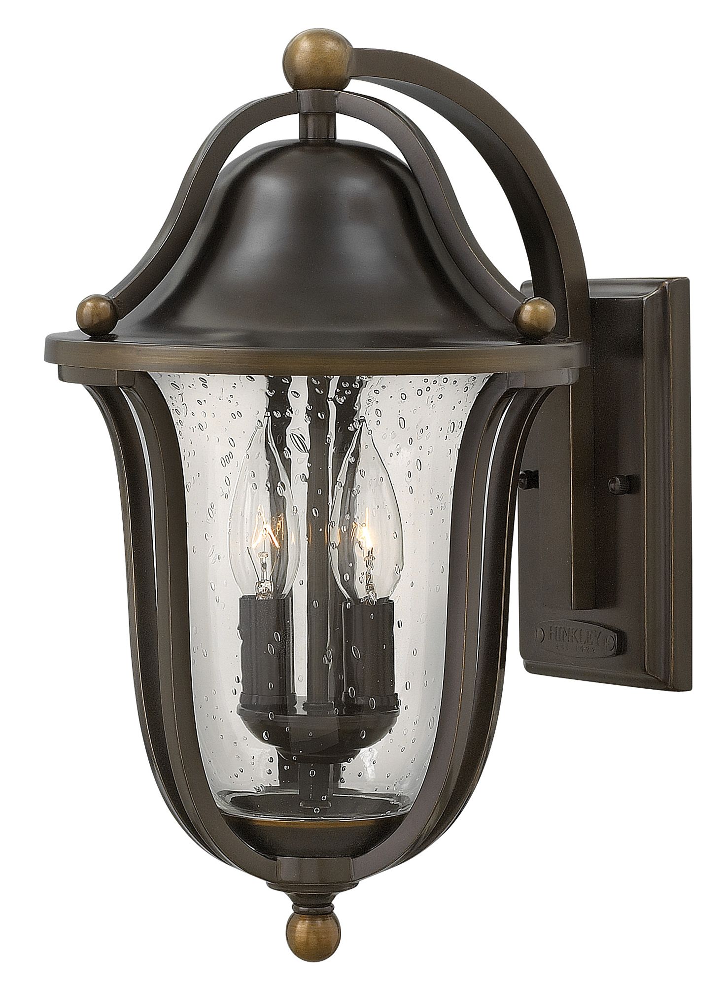 Image 2 Hinkley Bolla 9" Wide Olde Bronze Outdoor Wall Light more views