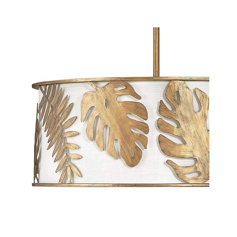 Image 2 Hinkley Botanica 25" Wide Burnished Gold Drum Chandelier more views