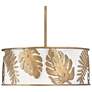 3_Hinkley Botanica 25" Wide Burnished Gold Drum Chandelier more views