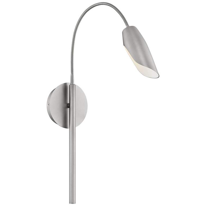 Image 1 Hinkley Bowery 32 1/2 inch High Brushed Nickel LED Wall Sconce