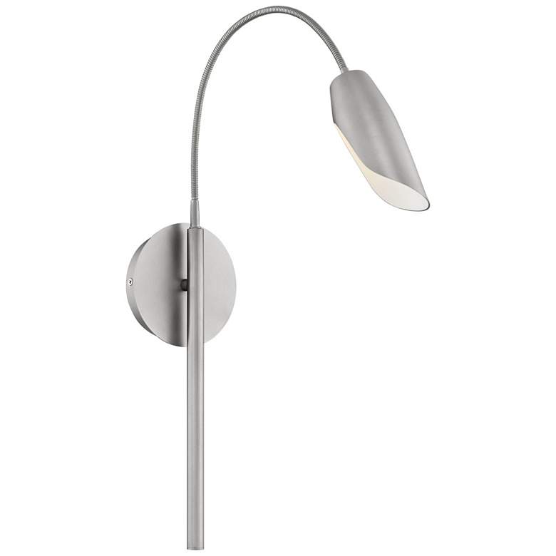 Image 1 Hinkley Bowery 32 1/2" High Brushed Nickel LED Wall Sconce