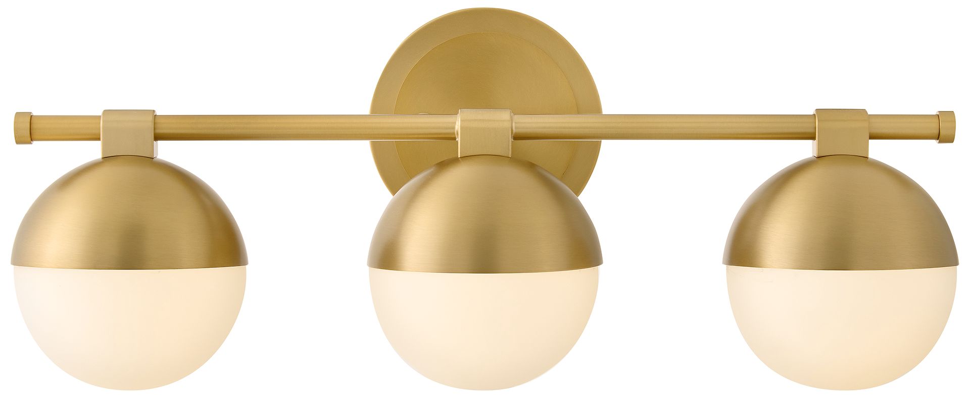 Hinkley Bowie Medium Three Light Vanity 22.5" Lacquered Brass