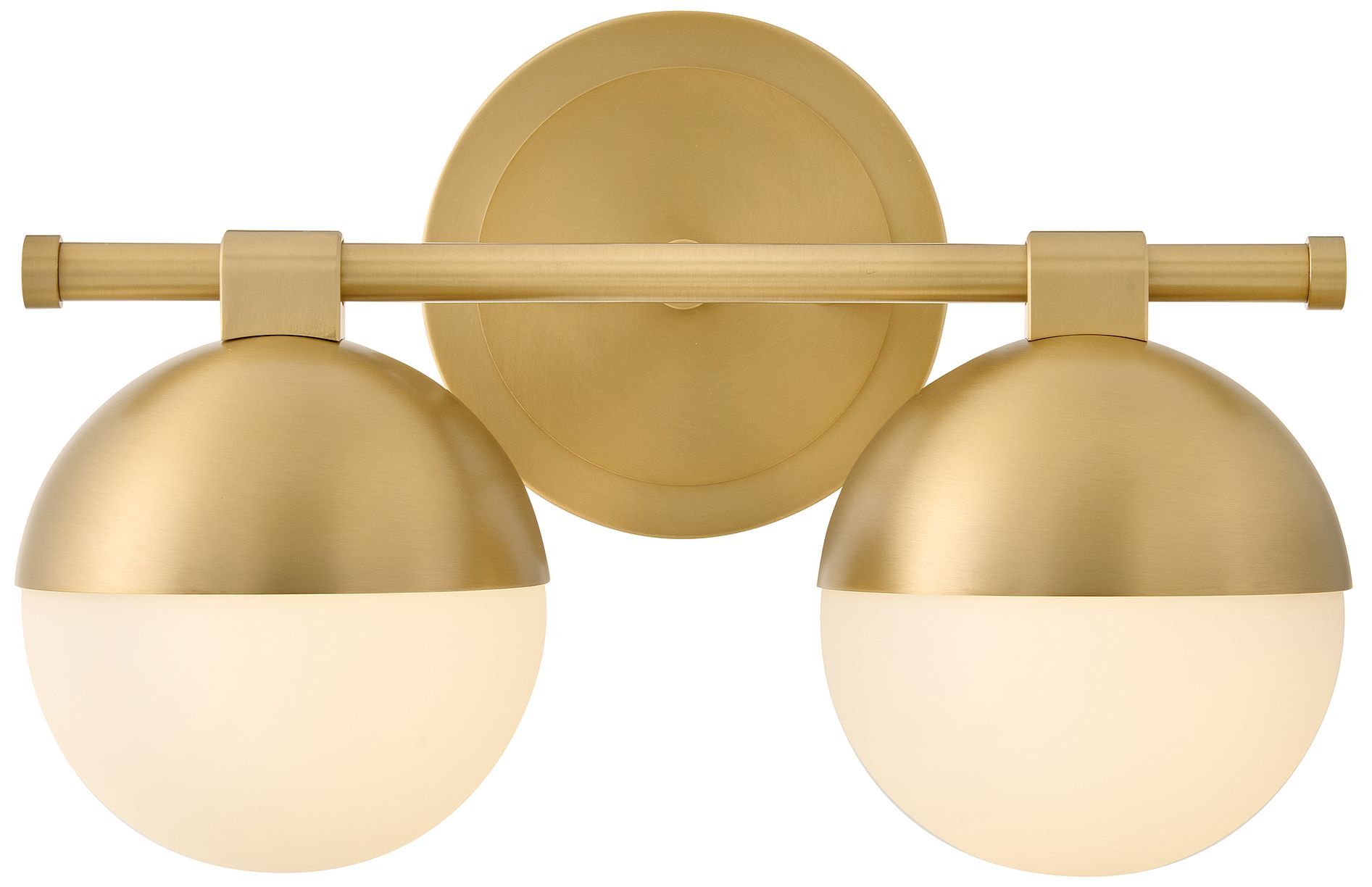 Hinkley Bowie Small Two Light Vanity 14.25" Lacquered Brass