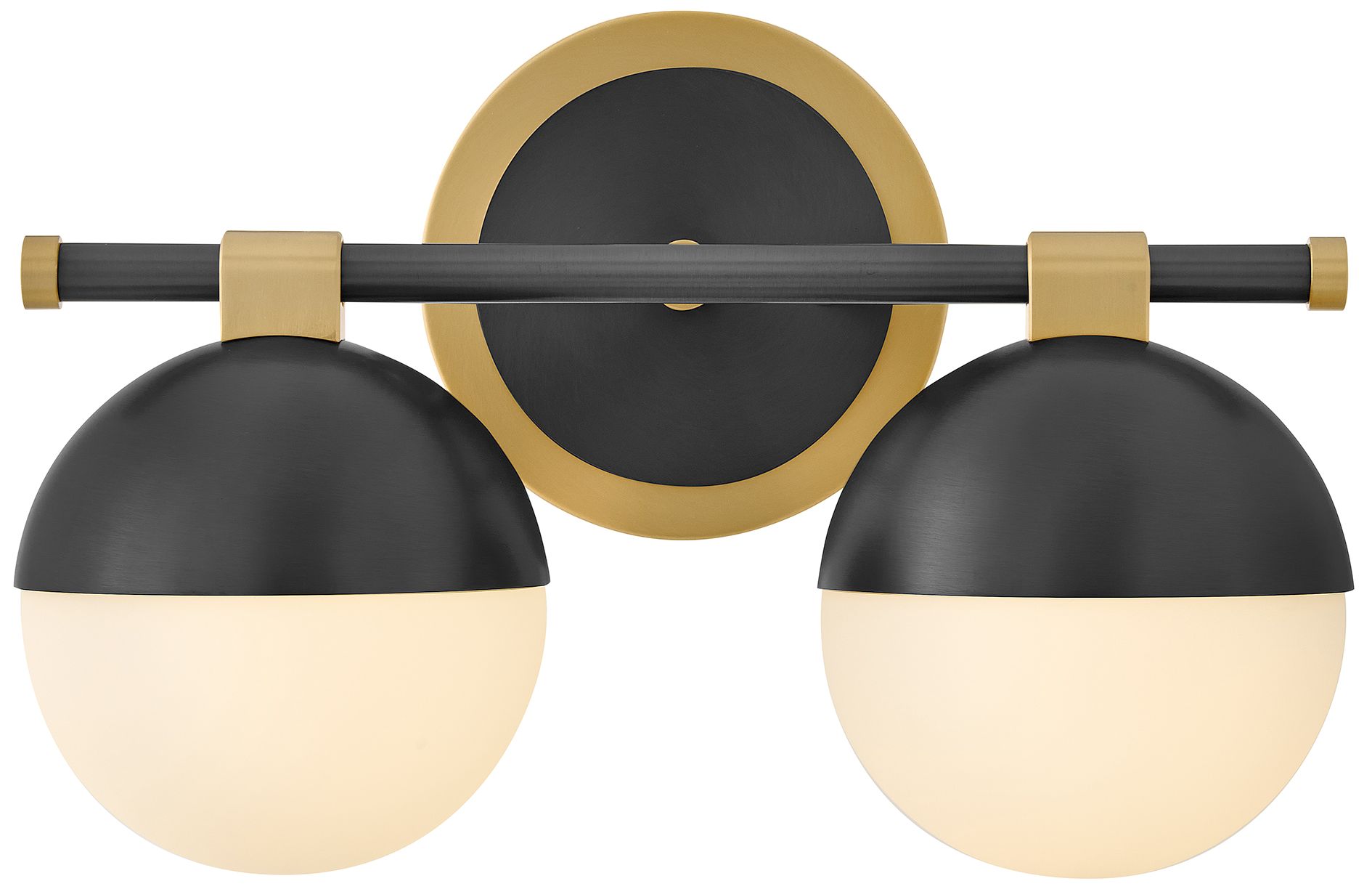 Hinkley Bowie Small Two Light Vanity 14.25" Lacquered Brass