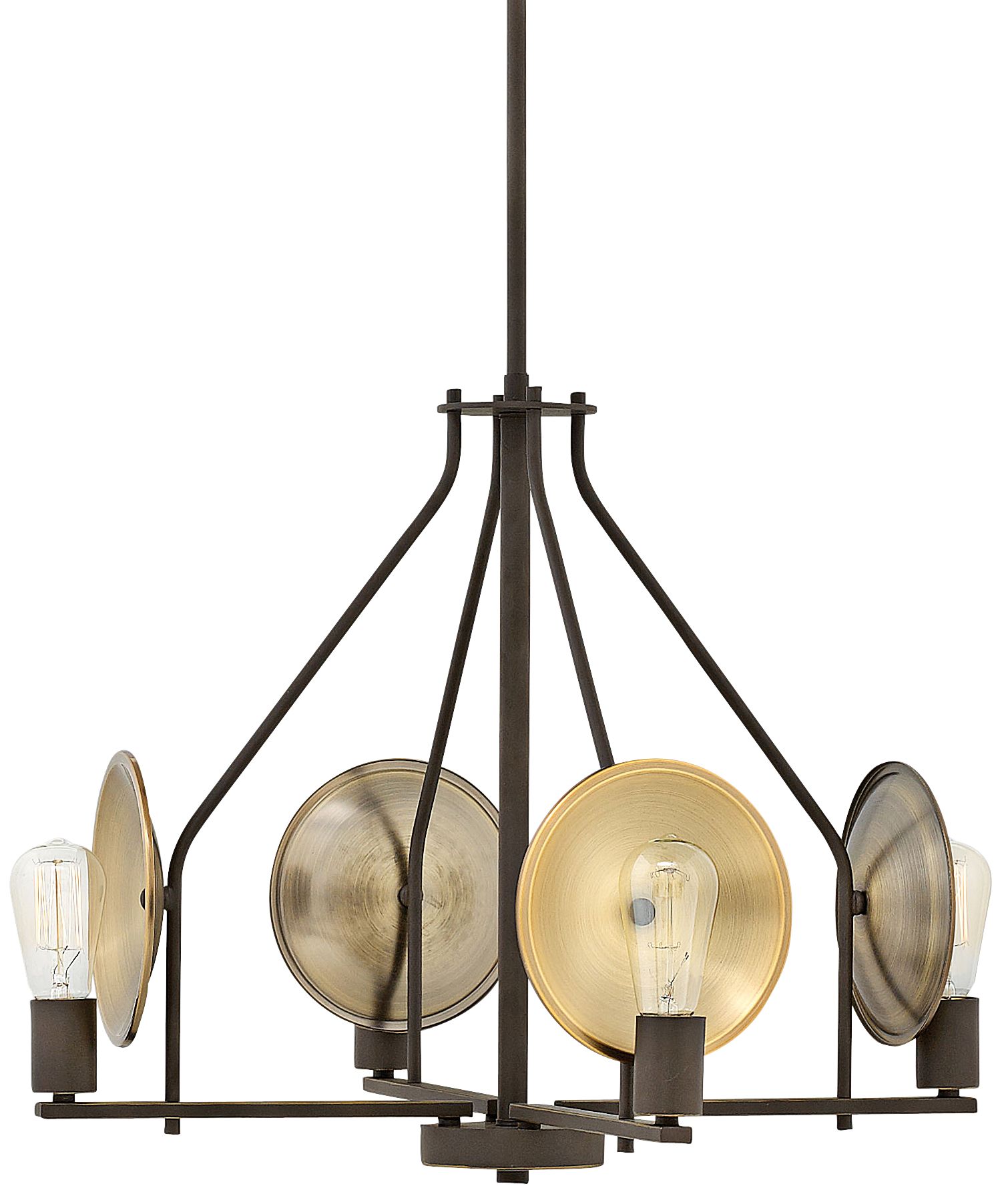 Hinkley Boyer 24" Wide Oil-Rubbed Bronze 4-Light Chandelier