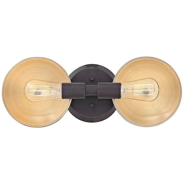 Image 1 Hinkley Boyer 7 inch High Oil Rubbed Bronze 2-Light Wall Sconce
