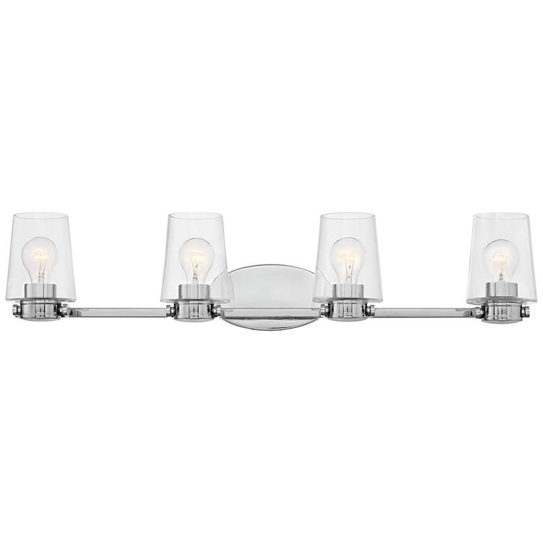 Image 1 Hinkley Branson 34 inch Wide Chrome 4-Light Bath Light