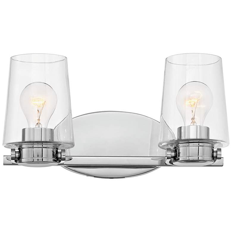 Image 1 Hinkley Branson 7 1/4" High Chrome 2-Light Wall Sconce