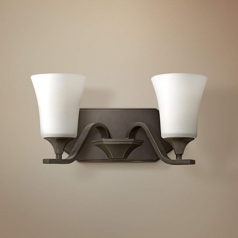 Image 1 Hinkley Brantley 14 1/2" Wide Olde Bronze Bathroom Light