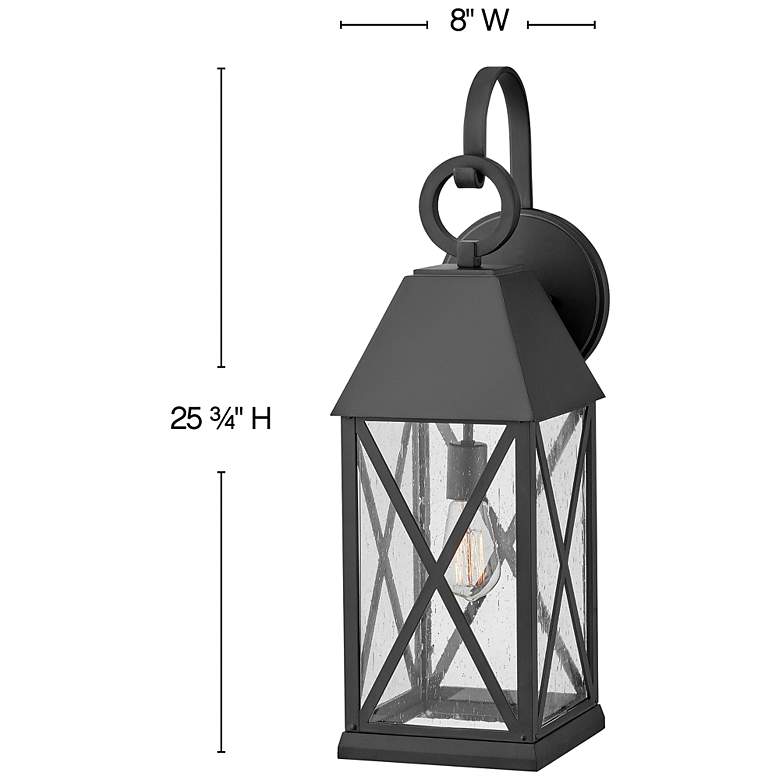 Image 2 Hinkley Briar 25 3/4" High Museum Black Outdoor Wall Light more views