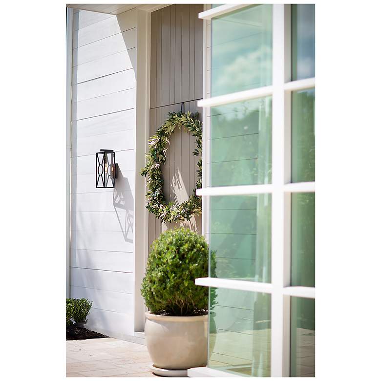 Image 6 Hinkley Brixton 14" High Black Outdoor Wall Light more views