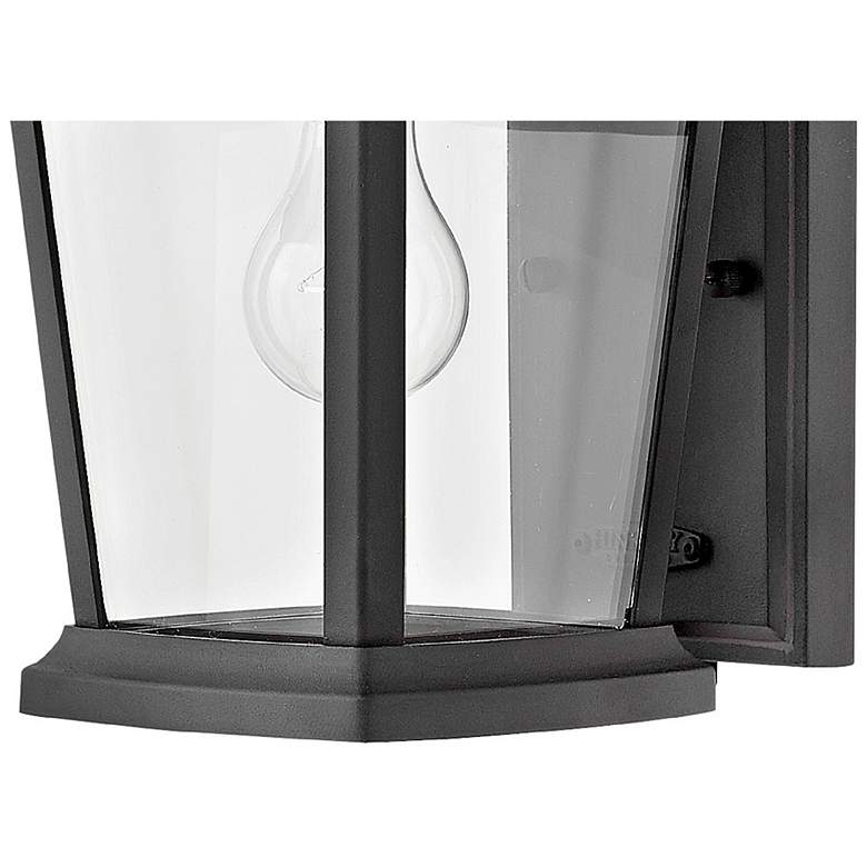 Image 2 Hinkley Bromley 12" High Black Finish Small Outdoor Wall Lantern Light more views