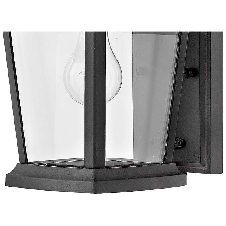 Image 3 Hinkley Bromley 12" High Black Finish Small Outdoor Wall Lantern Light more views
