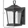 Hinkley Bromley 12" High Black Finish Small Outdoor Wall Lantern Light