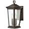 Hinkley Bromley 15 1/4" Clear Glass Oil Rubbed Bronze Outdoor Light