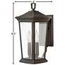 Hinkley Bromley 15 1/4" Clear Glass Oil Rubbed Bronze Outdoor Light