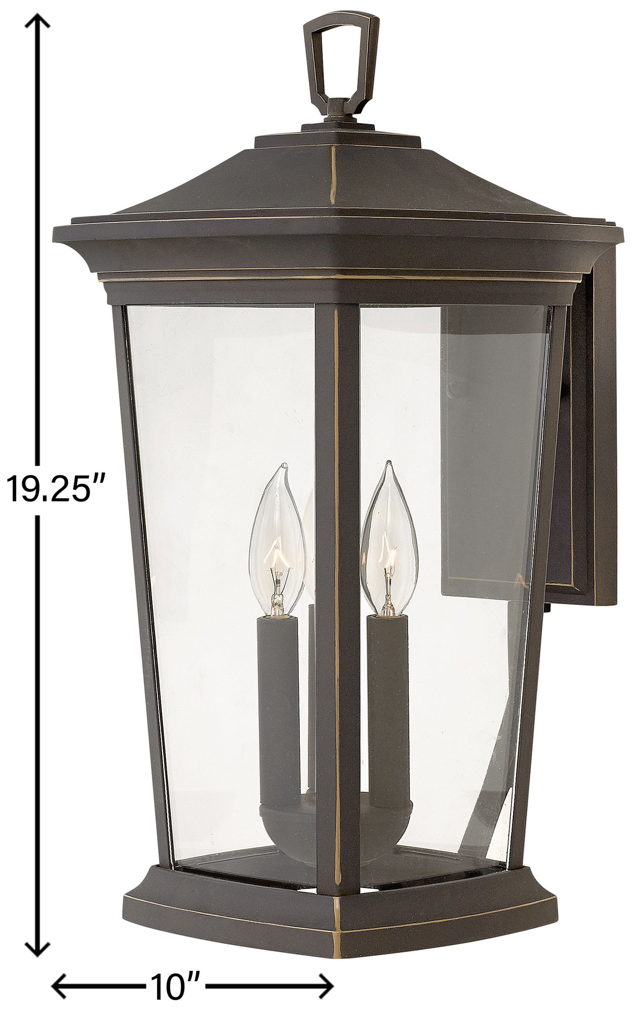 Hinkley Bromley 19 1/4" High Rubbed Bronze Outdoor Lantern Wall Light