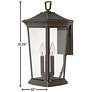Hinkley Bromley 19 1/4" High Rubbed Bronze Outdoor Lantern Wall Light