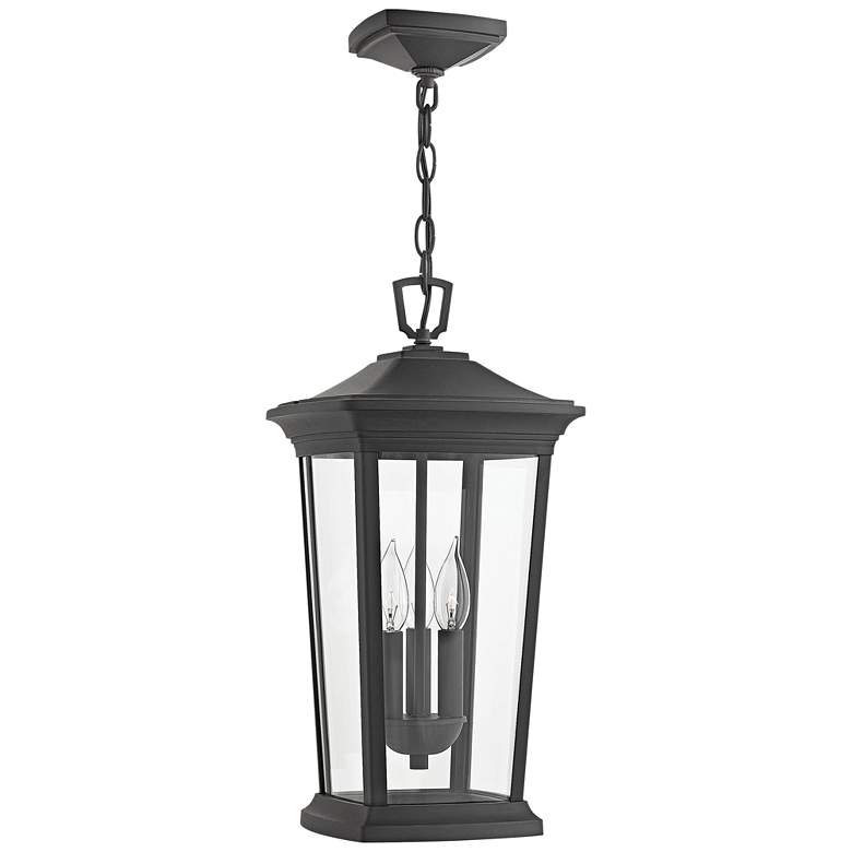Image 2 Hinkley Bromley 19 1/4"H Museum Black Outdoor Hanging Light