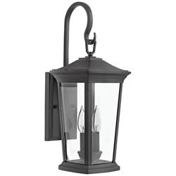 Hinkley Bromley 20&quot; High Museum Black Outdoor Lantern Wall Light