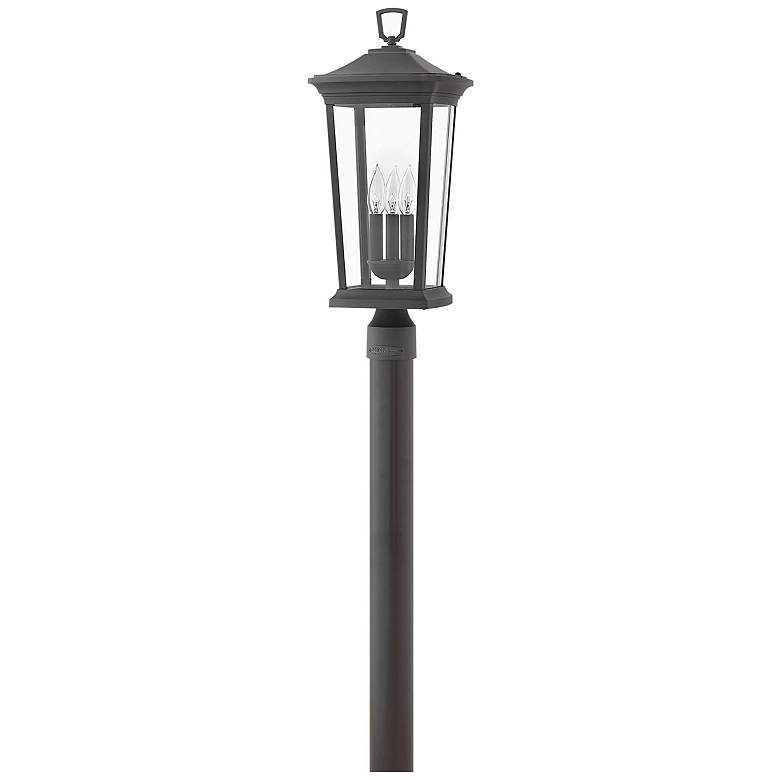 Image 1 Hinkley Bromley 22 3/4"H Museum Black 3-Light LED Outdoor Post Light