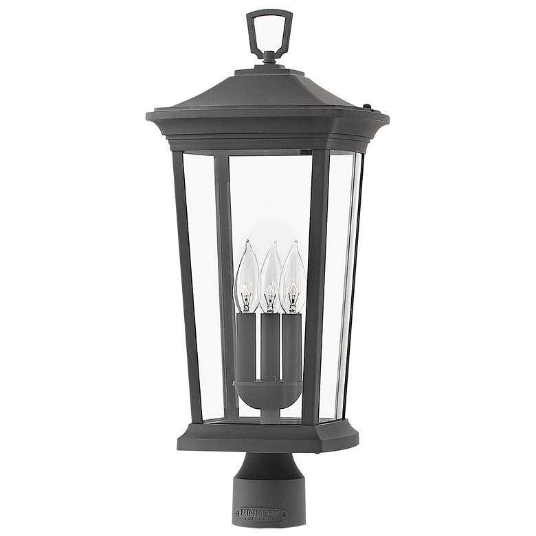 Image 4 Hinkley Bromley 22 3/4"H Museum Black 3-Light LED Outdoor Post Light more views