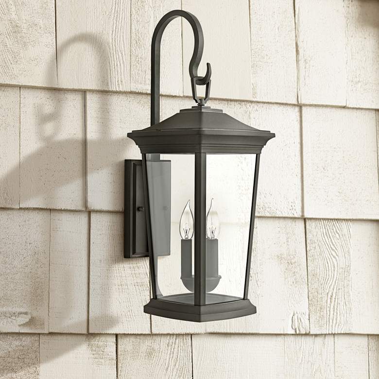 Image 1 Hinkley Bromley 24 3/4 inch High Museum Black Outdoor Wall Light