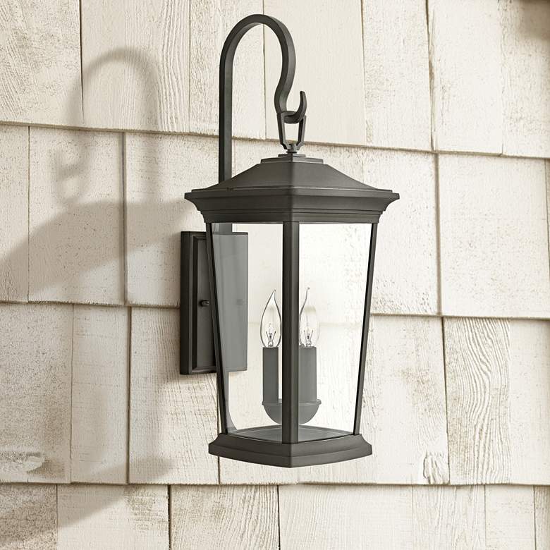 Image 1 Hinkley Bromley 24 3/4" High Museum Black Outdoor Wall Light