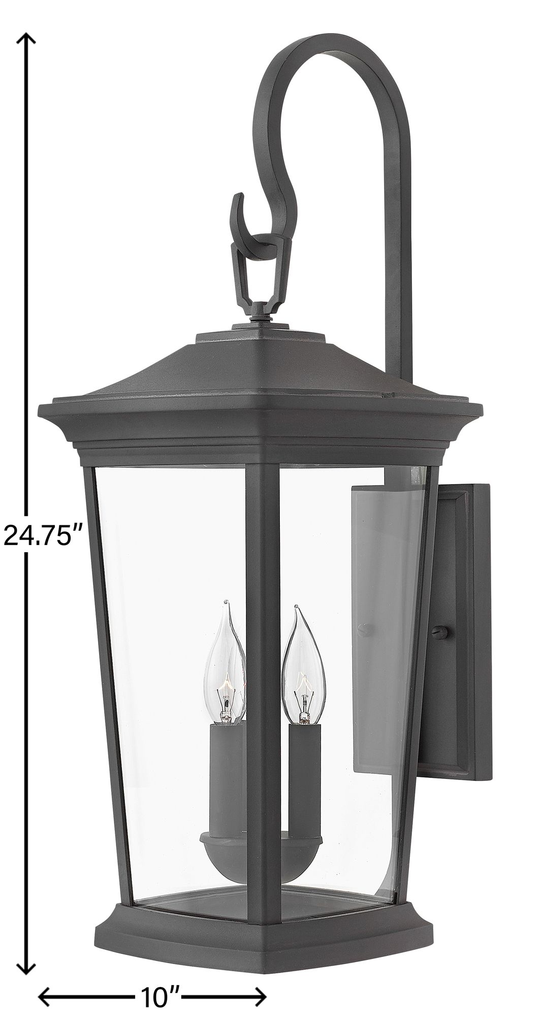 Hinkley Bromley 24 3/4" High Museum Black Outdoor Wall Light
