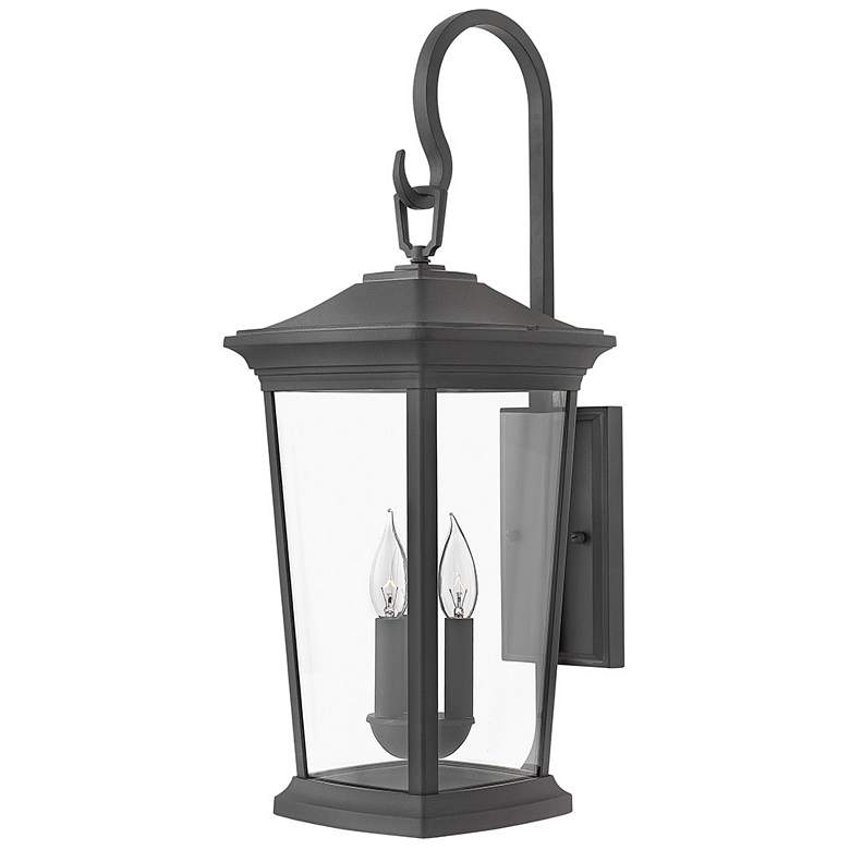 Image 1 Hinkley Bromley 24 3/4"H Museum Black 3-Light LED Outdoor Wall Light