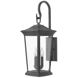 Hinkley Bromley 24 3/4"H Museum Black 3-Light LED Outdoor Wall Light