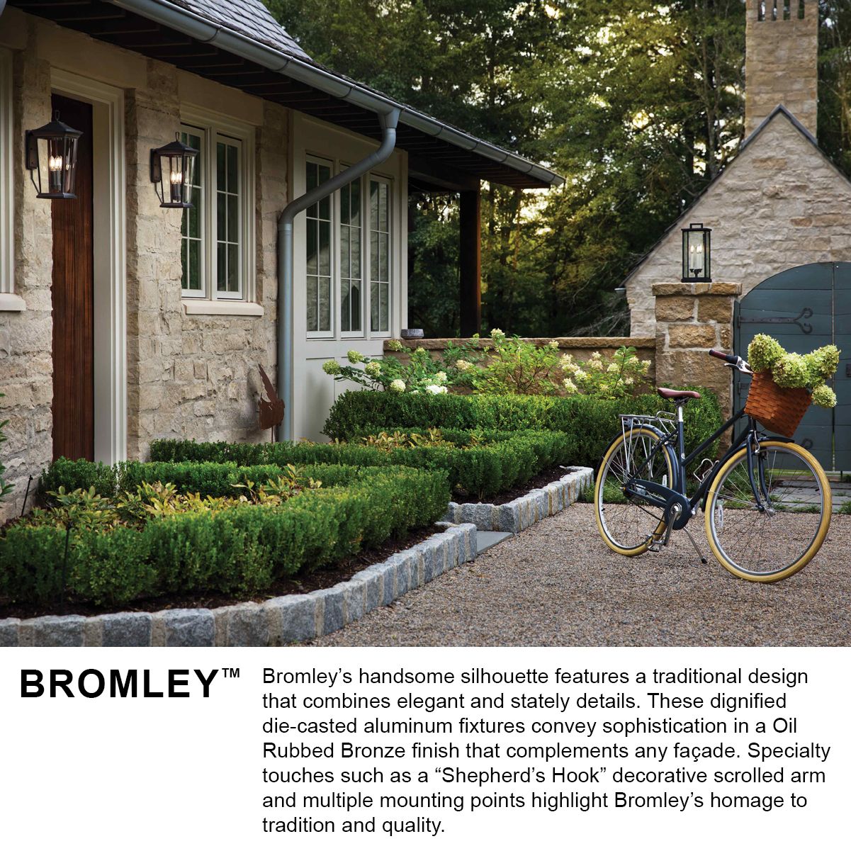 Image 4 Hinkley Bromley 30" High Bronze 3-Light LED Outdoor Wall Light more views