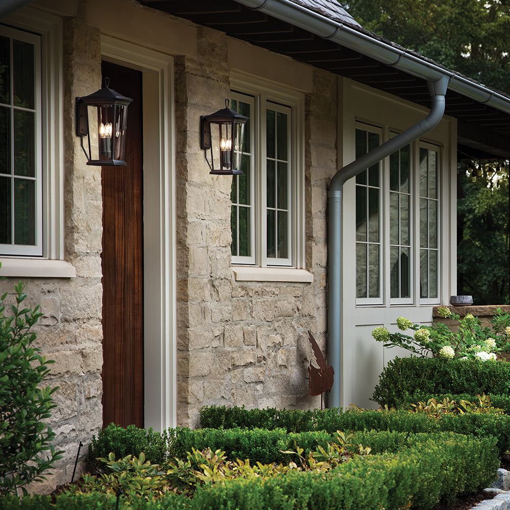 Hinkley Bromley 30"H Museum Black 3-Light Outdoor Wall Light