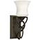 Hinkley Brooke 11 1/2" Traditional Opal Glass Olde Bronze Wall Sconce