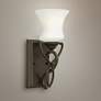 1_Hinkley Brooke 11 1/2" Traditional Opal Glass Olde Bronze Wall Sconce